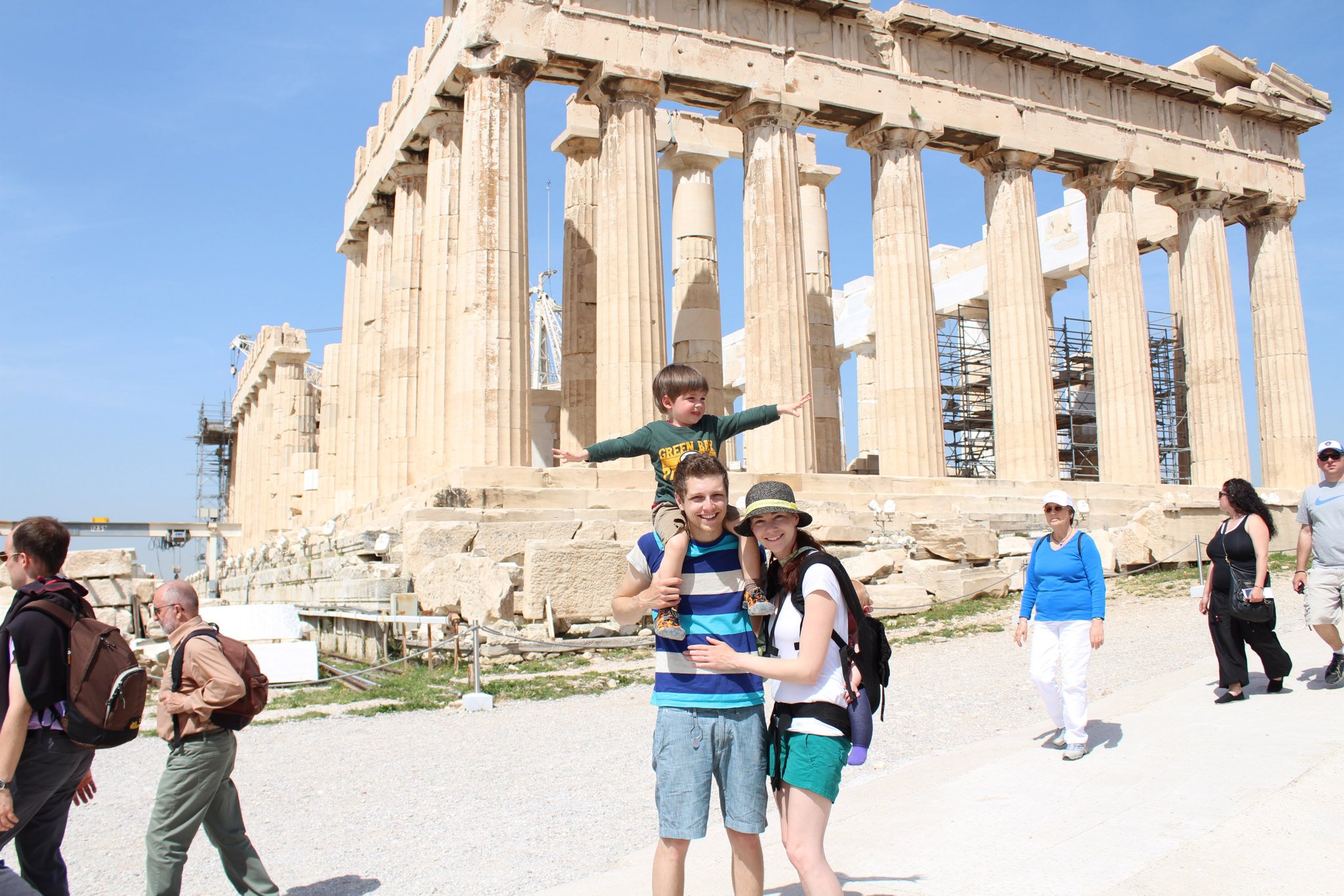 Our family at the Acropolis