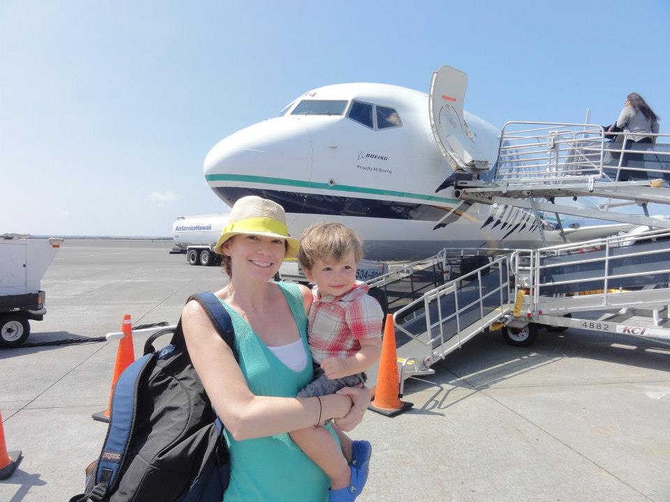 This is how we exited the plane in Kona! 