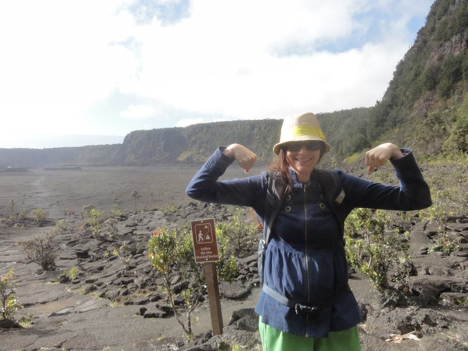 Hiked the volcano pregnant! 