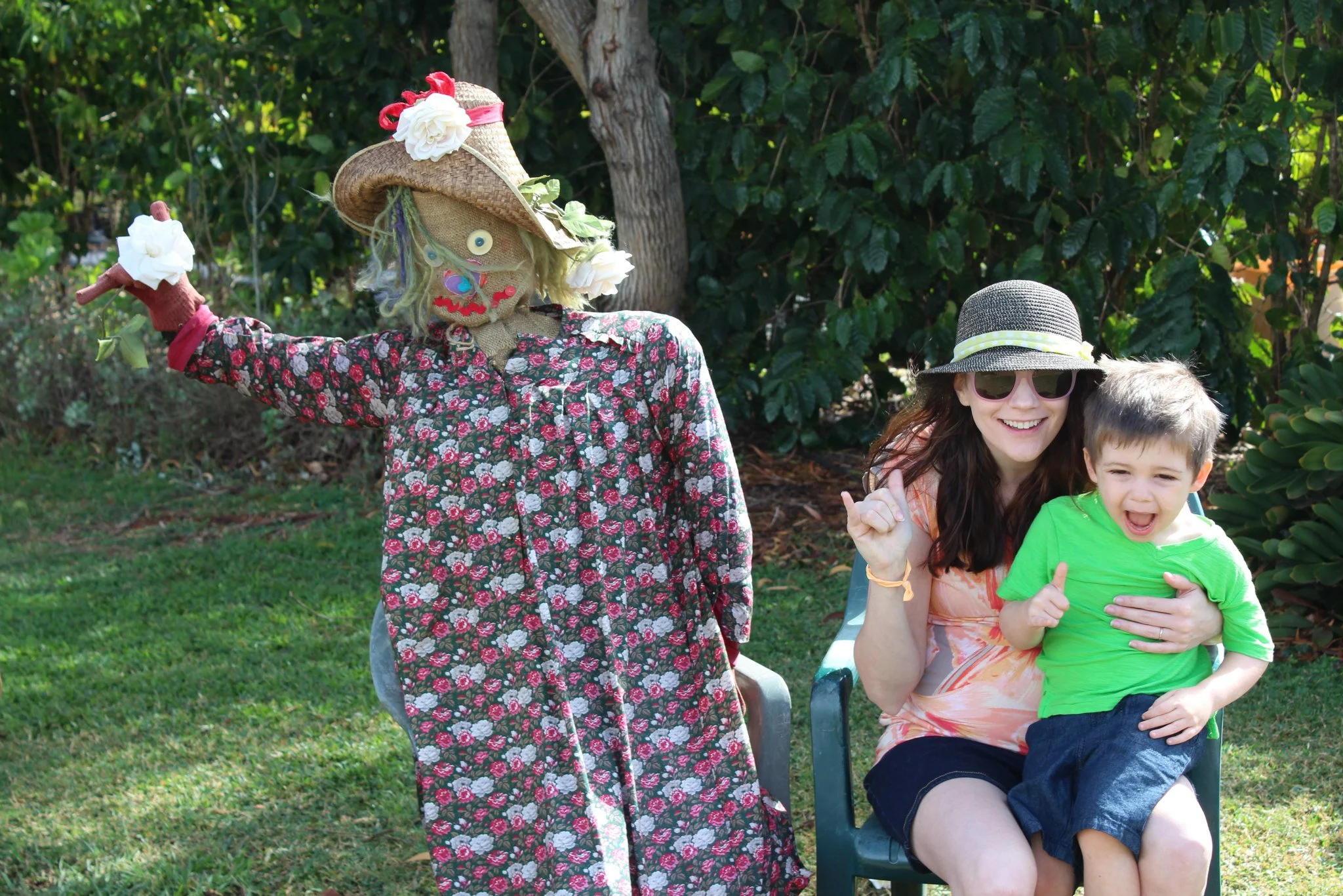 Also, the scarecrows in the fields. 